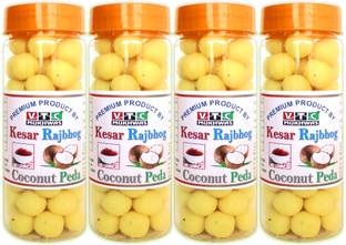 VTC Tasty Real Kesar Milk Coconut Laddu Peda, Coconut Kesar Toffee 250 g Truffles
