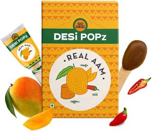 GO DESi Popz Real Aam Ripe Mango Candy Sticks