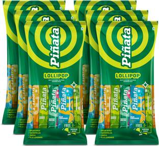 LuvIt Pinata Fruit Flavoured | 4 Delicious Variants for Kids | Mango, Blue Lemonade, Green Apple, Watermelon Lollipop