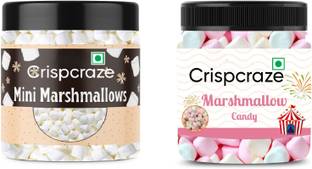 crispcraze marshmallow candy combo / strawberry , vanilla marshmallow (50*2 piece) strawberry, vanilla Marshmallow