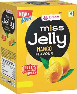 My Dreem Miss Jelly Mango Flavor, Smooth & Jiggly Candy Treat for Kids & Adults Mango Jelly Candy