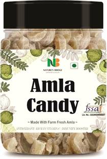 Nature's Bridge Dried Amla Candy, Organic Dry Indian Gooseberry Fruit Without Added Preservative Amla Candy
