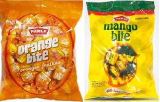 PARLE Orange Bite & Mango Bite Juicy Candy