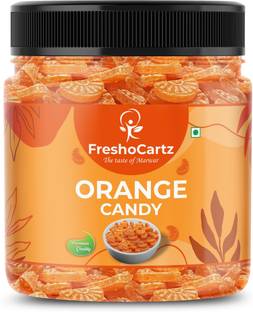 FreshoCartz Orange Flavoured Candy | Santra Toffee | Narangi Candy | Orange Candy for Kids | Sweet and Sour Candy, Khatti Meethi Candy