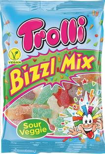 Trolli Bizzl Mix Vegan Perfect for Kids (Pack of 1, 200gm) Bizzl Mix Vegan Candy