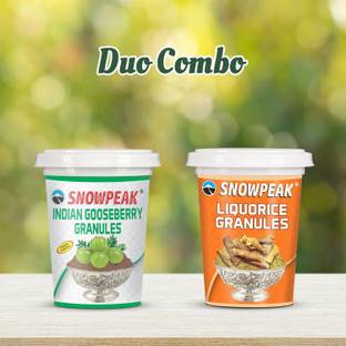 SNOWPEAK Combo of Indian Gooseberry (50g) and Liquorice Granules (50g) Amla & Mulethi