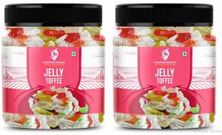 Flavour Mosaic Jelly Toffee| Colourful Jelly Candy | Mixed Fruit Flavors (Pack of 2) Mix Fruit Jelly Candy