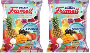 Mala’s Frumelt -With Real Fruit Juice & Nata de Coco(260g X2) Mix Flavours Jelly Candy