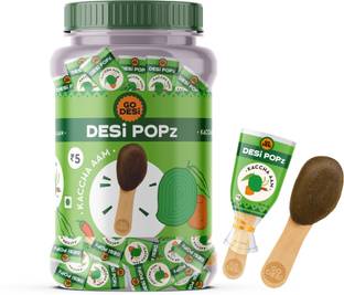 GO DESi Popz Kaccha Aam | Fruit Snacks | Sour Candies | Lollipop | Raw Mango Candy Raw Mango Candy