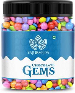 Yajurveda Colourful Chocolate Gems | Gems’s | Chocolate Munchies | Buttons | Truffles Chocolate Candy