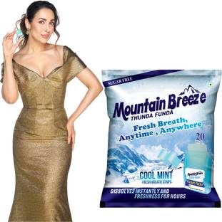 Mountain breeze Coolmint Fresh 7 Breath Strip Mint Mouth Freshener