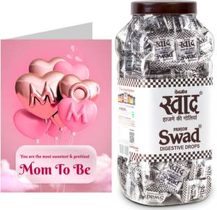 SWAD Mom To Be/New Mother/pregnant(Digestive Candy150 Jar & Greeting card) Digestive Candy Candy
