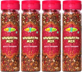 Funtush Navratan Mix Mukhwas 90 grams Bottle | Mouth Freshener | Nine Items Mukhwas Mint Mouth Freshener