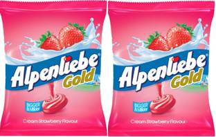 Alpenliebe Gold Cream Strawberry Candy