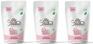 Jaunty My Mallow Sweet Sensation Strawberry Marshmallow-55G-(Pack of 3) Strawberry Marshmallow