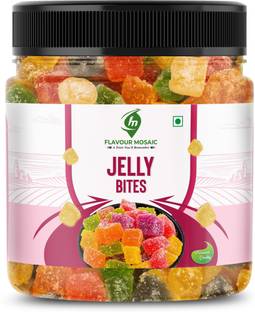 Flavour Mosaic Jelly Bites | Colorful, Delicious, Vegetarian, No Gelatin Mix Fruit Mix Fruit Jelly Candy