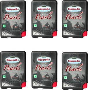 RAJNIGANDHA silver pearls elaichi SMALL POCKET CAN |2.8 gm each| PACK OF 6| ELAICHI Mouth Freshener