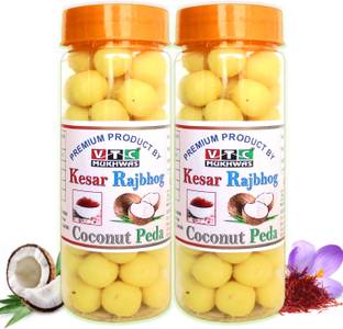VTC Tasty Real Kesar Milk Coconut Laddu Peda, Coconut Kesar Toffee 250 g Truffles
