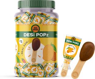 GO DESi Popz Real| Aam Candy | Fruit Snacks | Lollipop | Pop Ripe Mango Candy