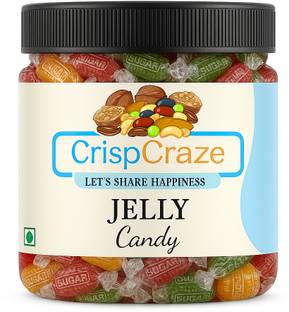 crispcraze Jelly Candy Fruits Flavour Mix Flavours Jar Pack mix flavor candy candy, mix fruit, all fruit, jelly candy Jelly Candy