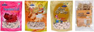 Dilbahar Anardana Goli, Aplam Chaplam, Heeng Ki Tikiya, and Mitha Amla 100g Pack of 4 Sweet & Sour Mouth Freshener