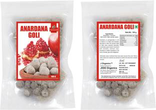 Jioo Organics Anardana Drops (Pachak Anardana Churan Goli) Sweet and Sour Mouth Freshener