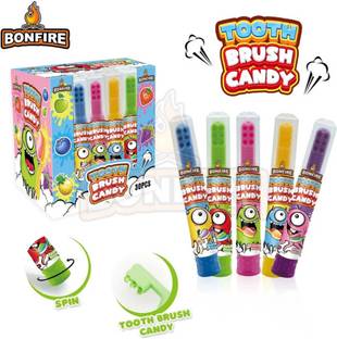 AS enterprises ASFOODS Tooth Brush Candy | Jelly Tasty Candy | kids favourite | Amazing flavour Strawberry, Blueberry, Apple Jelly Candy