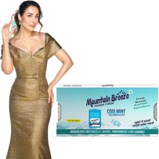 Mountain breeze Coolmint Fresh Breath Strips 3*( 24 Strips ) CoolMint Mouth Freshener