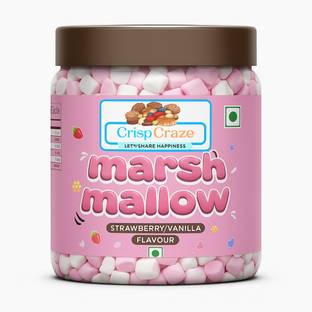 crispcraze marshmallow candy /strawberry marshmallow candy (100pieces) strawberry, vanilla, marshmallow Marshmallow