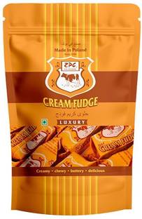 Zpc Milanówek Cream Fudge Luxury, 500 g (Product of Poland) Creamy Caramel Fudge Candy