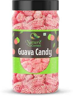 NATURE CONNECT Guava Flavour Candy|Khatti Mitthi Toffee|Jar Pack Guava Candy