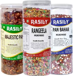 rasily Majestic Pan , Pan Bahar & Rangeela mukhwas combo pan, Pan Mukhwas, Sweet and salted mix, coriander seeds, calcutta pan, fennel Mouth Freshener