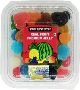 everyouth Real Fruit Jelly | Jelly Orange | Lemon | Cola | Strawberry | Rose | Orange, Cola, Lemon, Strawberry, Rose Jelly Candy
