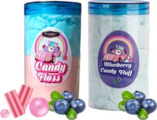 POPCORN&COMPANY Candy Floss Buddhi ke Baal Unicorn, Blueberry Cotton Candy