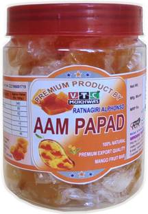VTC Naural & Pure Mango Slice Aam Papad Toffee Sweet Candy Mango Jelly Candy