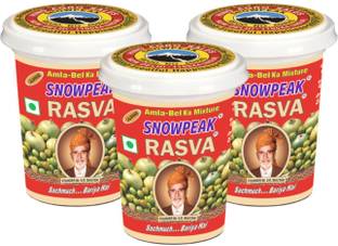 SNOWPEAK 100% Natural & Pure Rasva (Amla Bel Ka Mixture) Pack of 3 Assorted Mint