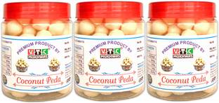 VTC Pure Real Milk Coconut Peda Kerala Nariyal Soft & Chewy Milky Laddu Coconut Candy