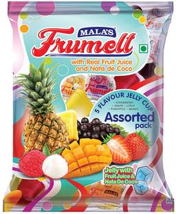 Mala’s Frumelt -With Real Fruit Juice & Nata de Coco(260g X1) Assorted Jelly Candy