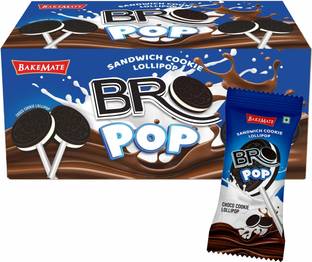 BAKEMATE Bro Pop Sandwich Cookie Lollipop | Choco Cookie Choco, Chocolate Lollipop