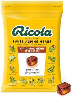 Ricola Original Herbal Cough Suppressant Throat Drops, 130ct Bag Herbal Candy