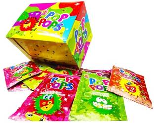 AS enterprises Pack of 1(40 Pcs Per Pack)Pops-Popping Candy Flavours Popping on mouth candy Multiple Candy