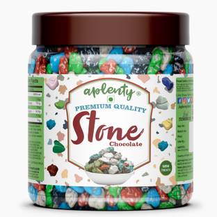 APLENTY Stone Chocolate Candy (Real Chocolate) | Rock Shape Milk Choco Pebbles Chocolate Candy