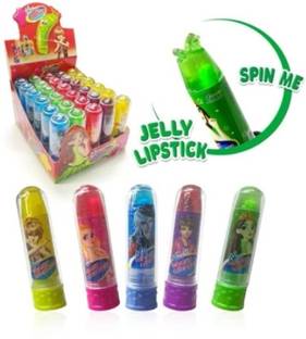 AS enterprises Crazy Lipstick Candy 30pcs/box Candy Fruit Flavours 4 Flavors JellyCandy Strawberry, Blueberry, Lemon, Apple Jelly Candy