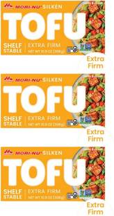 MORINAGA MORI-NU SILKEN Mori-NU Silken TOFU Extra Firm, 308g, Pack of 3 Vegetables