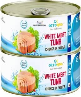 Octoking White Meat Canned Tuna Chunks in Water Sea Foods