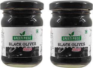 GREEN PIECE Black Olives Sliced(120gm x 2) Olives