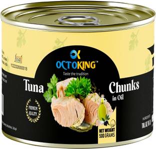 Octoking Tuna Chunks in Vegetable Oil 500gm Sea Foods