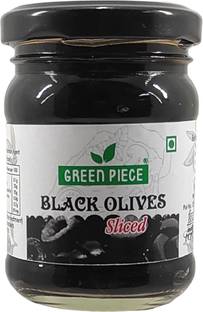 GREEN PIECE Black olives Sliced (120gm) Olives