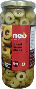 neo Sliced Green Olives I Ready to Eat I Non-GMO I Olives