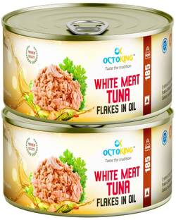 Octoking White Meat Tuna Flakes in Oil Sea Foods